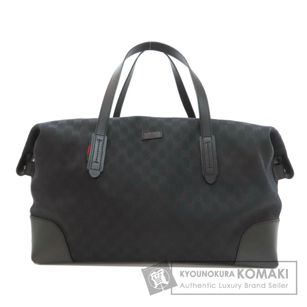 Gucci GG Boston Bag Canvas Leather